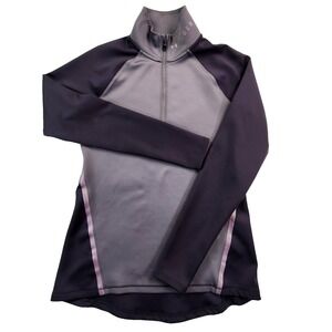Under Armour ColdGear‎ Quarter Zip Purple Womens Medium Fitted Athletic Pullover